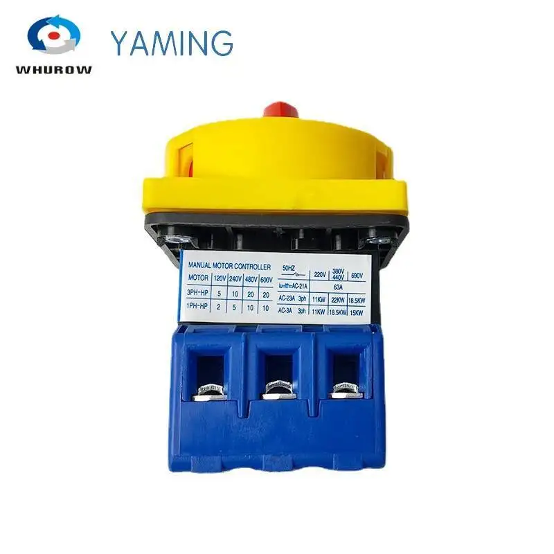 YMD11-63A 아이솔레이터 스위치, 메인 로터리 선택 패드 잠금, 온 오프 전원 제어 회로, 모터 실버 접점 교체, LW30, 3 P, 4P