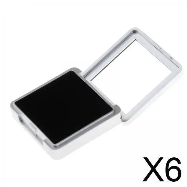 

Jewelry Organizer Box with Clear Lid Portable Acrylic Tray for Earrings Rings Brooches and Retail Jewelry Shows