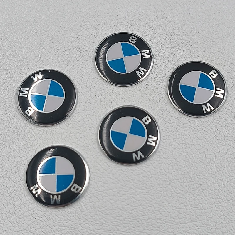 2pcs 14mm 11mm Key Fob Logo BMW Sticker Emblem Badge For BMW F10 F30 E39 E46 E60 E90 E91 E92 E61 X1 X2 X3 X4 X5 X6 M2 M3 M4 M5