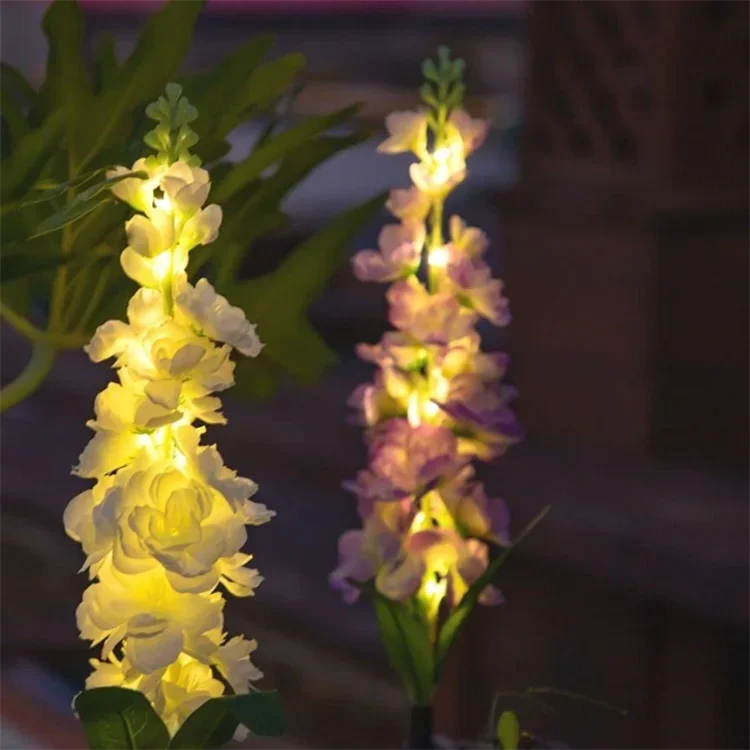 

Festival Xmas New Year holiday home street yard landscape garden decorative led Chrysanthemum hyacinth ear night light 10pcs