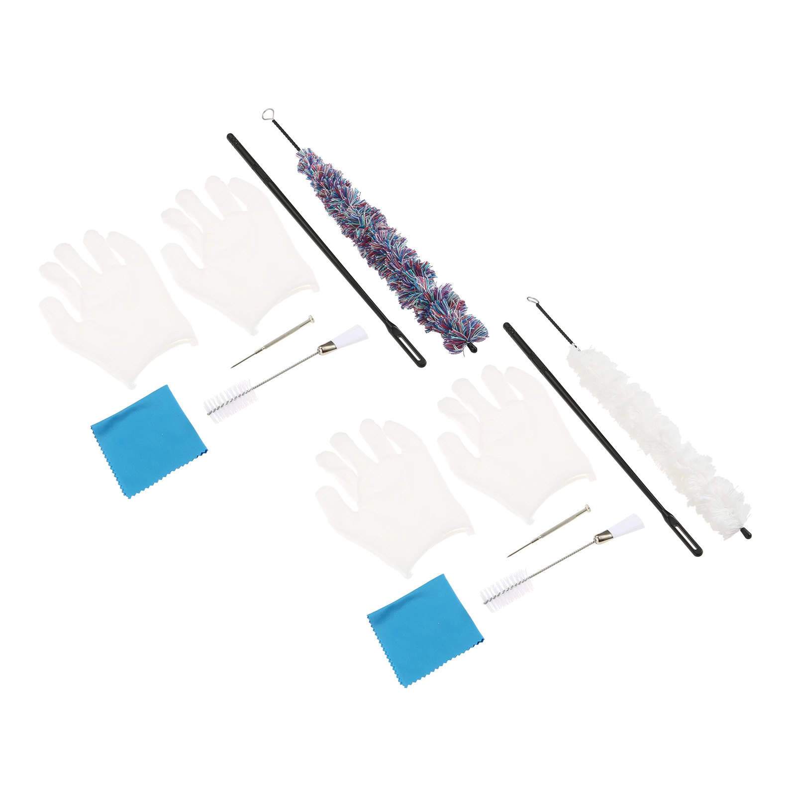 

7pcs/Set Flute Cleaner Care Cleaning Kit with Brush Cleaning Rod Cloth Cotton Gloves Woodwind Instruments Maintenance Tool