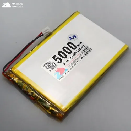 리튬 폴리머 배터리 507580, 706075 모바일 전원 충전 보물 리튬 이온 셀, 배송 3.7V, 5000mAh