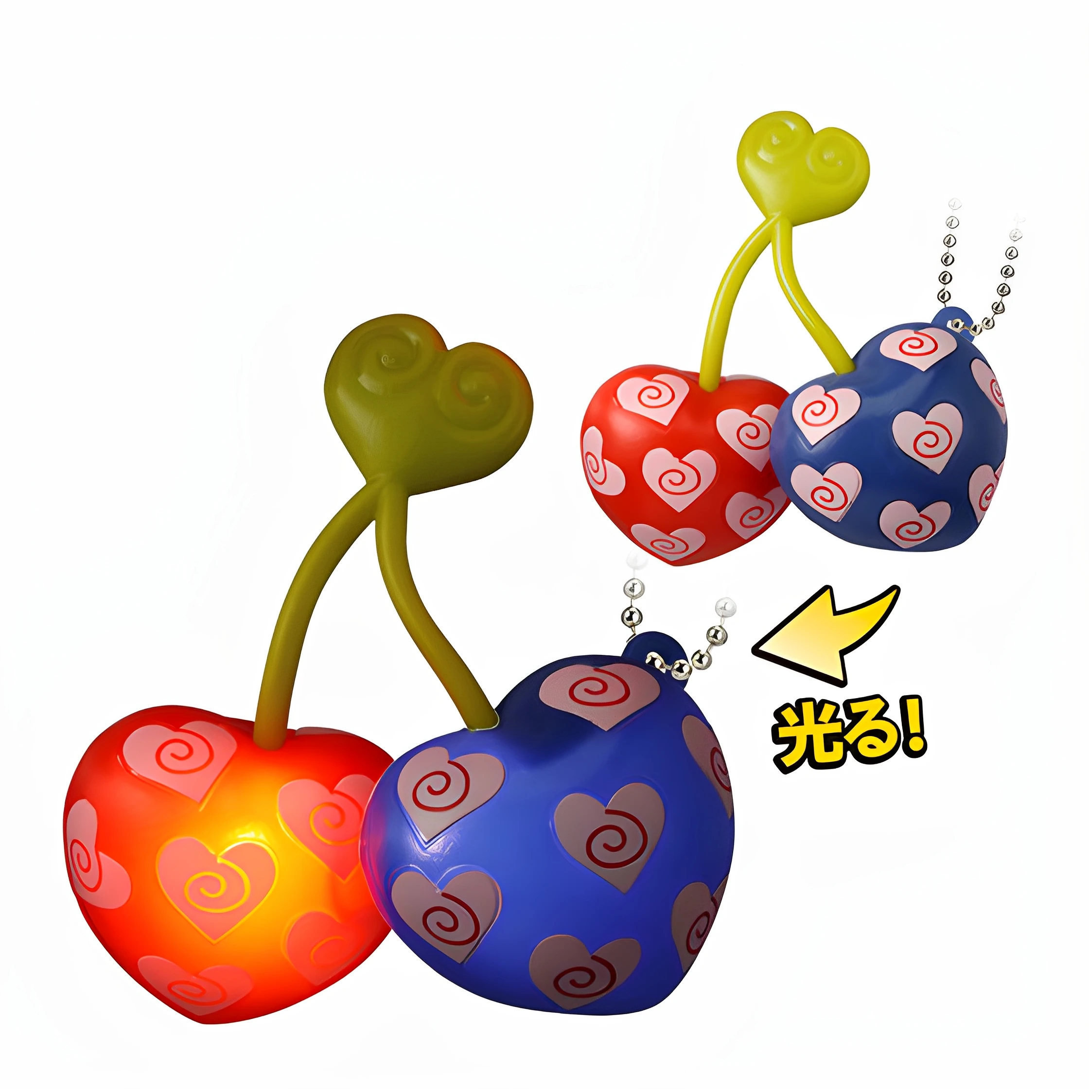Bandai Genuine One Piece Gashapon Toys Devil Fruit Styling Luminous Pendant Series Anime Figure Model Decoration Creative Gifts
