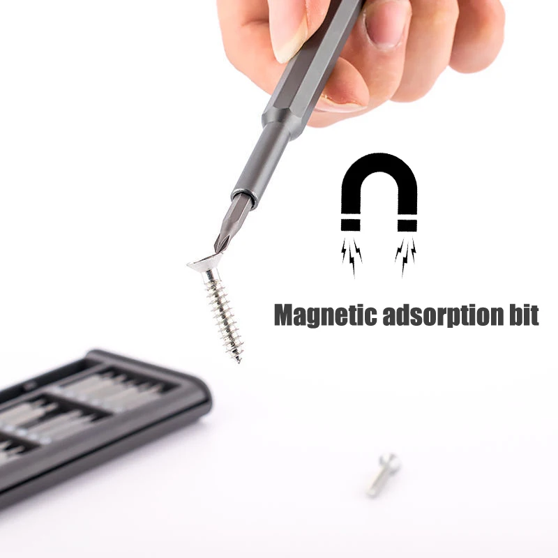 Imagem -03 - Magnética Chave de Fenda Conjunto com Alça Parafuso Bits Ferramentas para Xiaomi Iphone pc Multifunções Profissional Kit Ferramenta de Reparo 63 25 em
