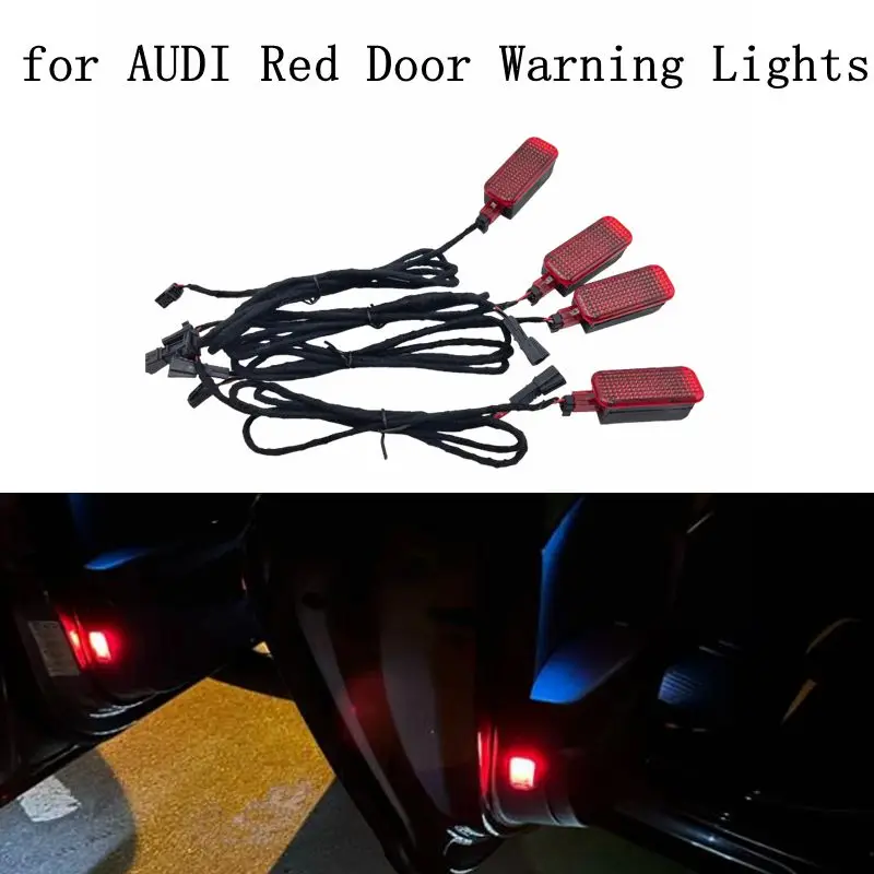 1set Door Warning Light Set For A3 A4 A5 A6 Allroad Quattro 7 8 Q3 Q5 TT R8 8KD 947 415 C 8KD 947 411 8KD947415C 8KD947411