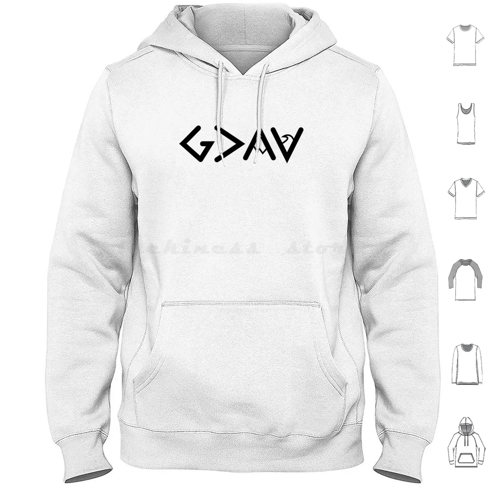 

Толстовки с капюшоном «Бог больше, чем взлеты и падения» с длинным рукавом «Христианский Христос Иисус Духовный верит Верьте любовь