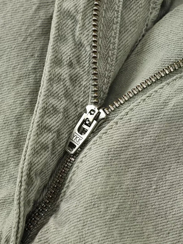 Tuta corta in denim da donna New Fashion High Street Y2K Tuta a vita tinta unita con risvolto Manica corta Tuta Top