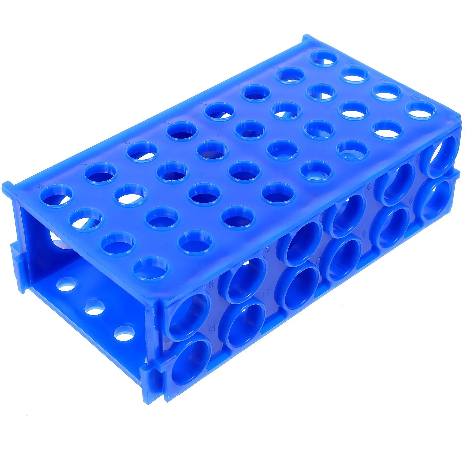 

Test Tube Rack Multipurpose Stand for Sampling Tubes Plastic Organizer Display Storage Solution Laboratory Use