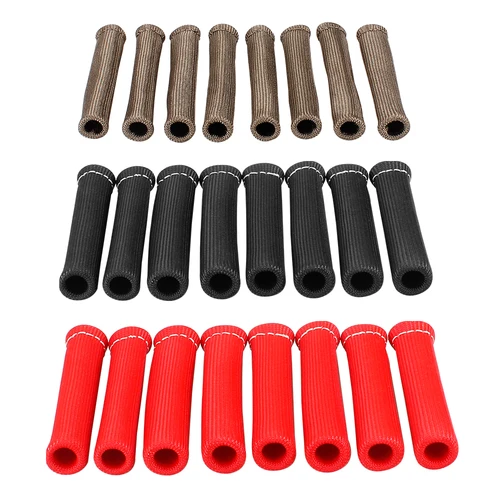Imagen 2 del producto Funda protectora de alambre para bujías de coche, Protector térmico para motor de camión, 1200 °F, BTD027, juego de RASTP-8pcs