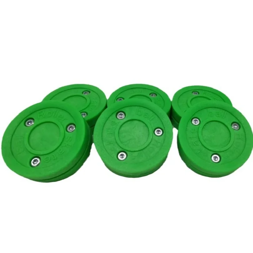 1PC Reusable Green Biscuit Ice Hockey Puck Replacement Hockey Training Puck Street Hockey Roller Ice Hockey Sports Accessory