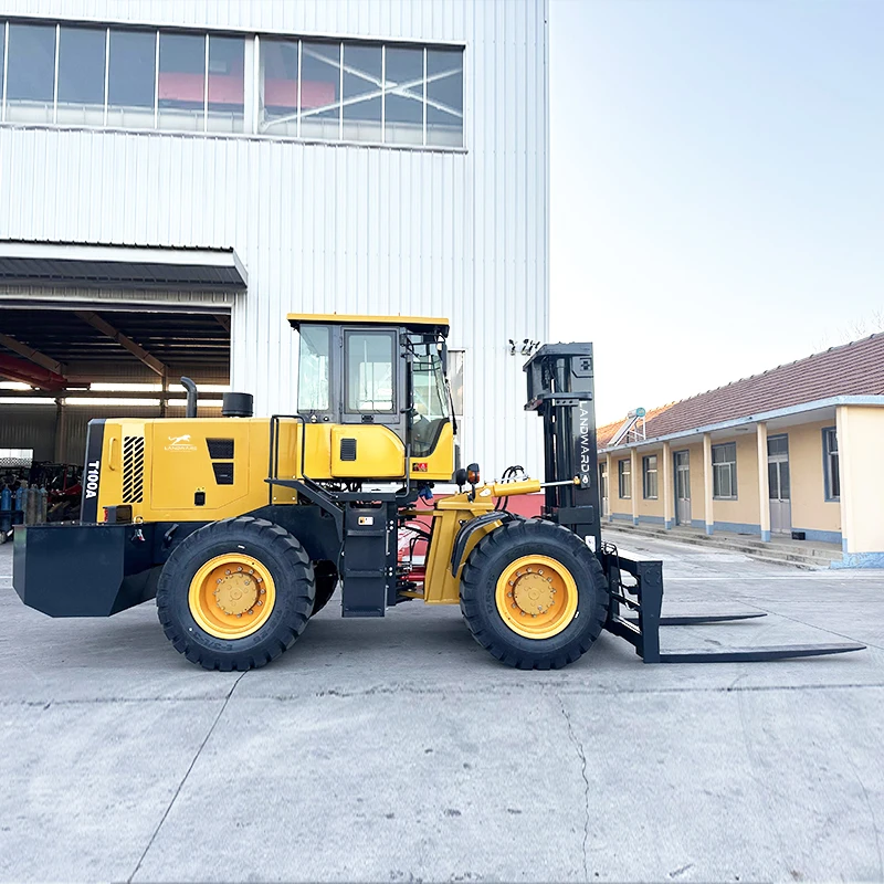 Factory Customized High Quality All Terrain Off-Road Forklift Warehouse Small Counterbalance Wheel Forklift New Energy Forklift