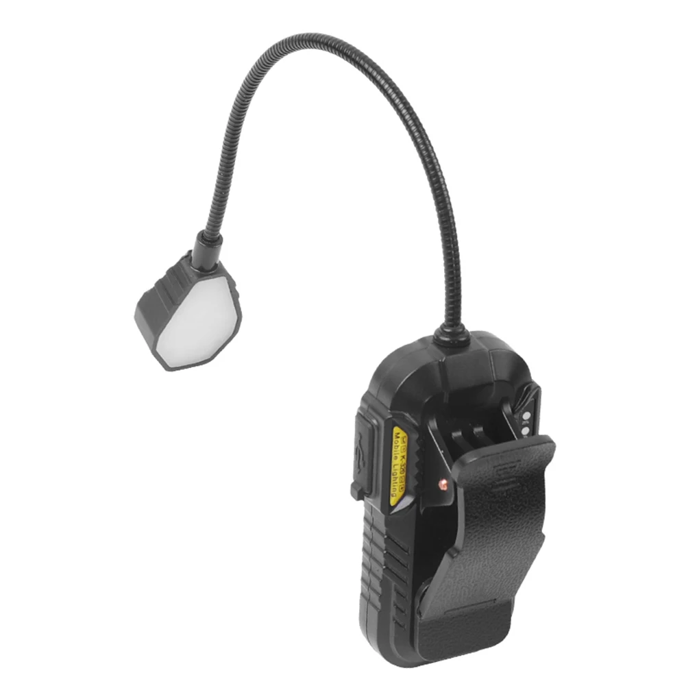 Clip on Light Type-C Rechargeable Reading Light with Motion Sensor Desk Lamp with Power Indicator for Reading Camping Fishing