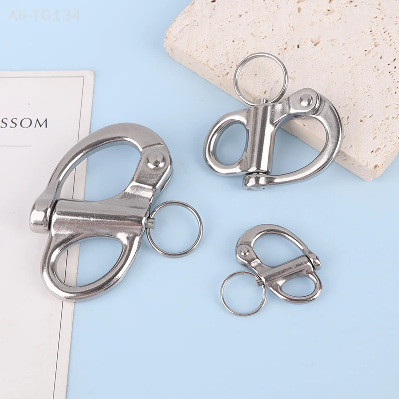 Manilhas de pressão fixas de aço inoxidável 316 Manilhas de pressão de fiança com pino de liberação rápida