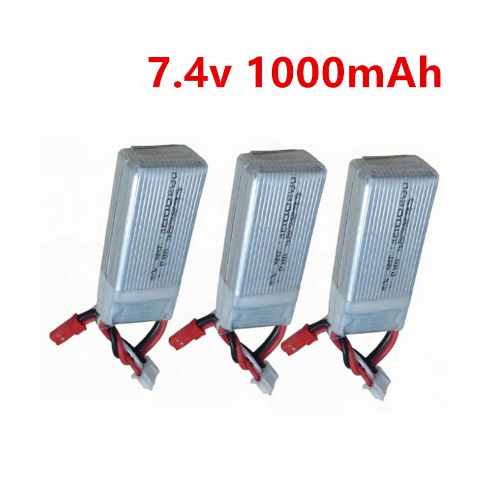 7,4V 2S 1000mAh Lipo-Akku 703048 Wiederaufladbarer Lithium-Polymer-Akku für MJXRC X600 RC Drohne Quadcopter Ersatzteile 25C Entladung