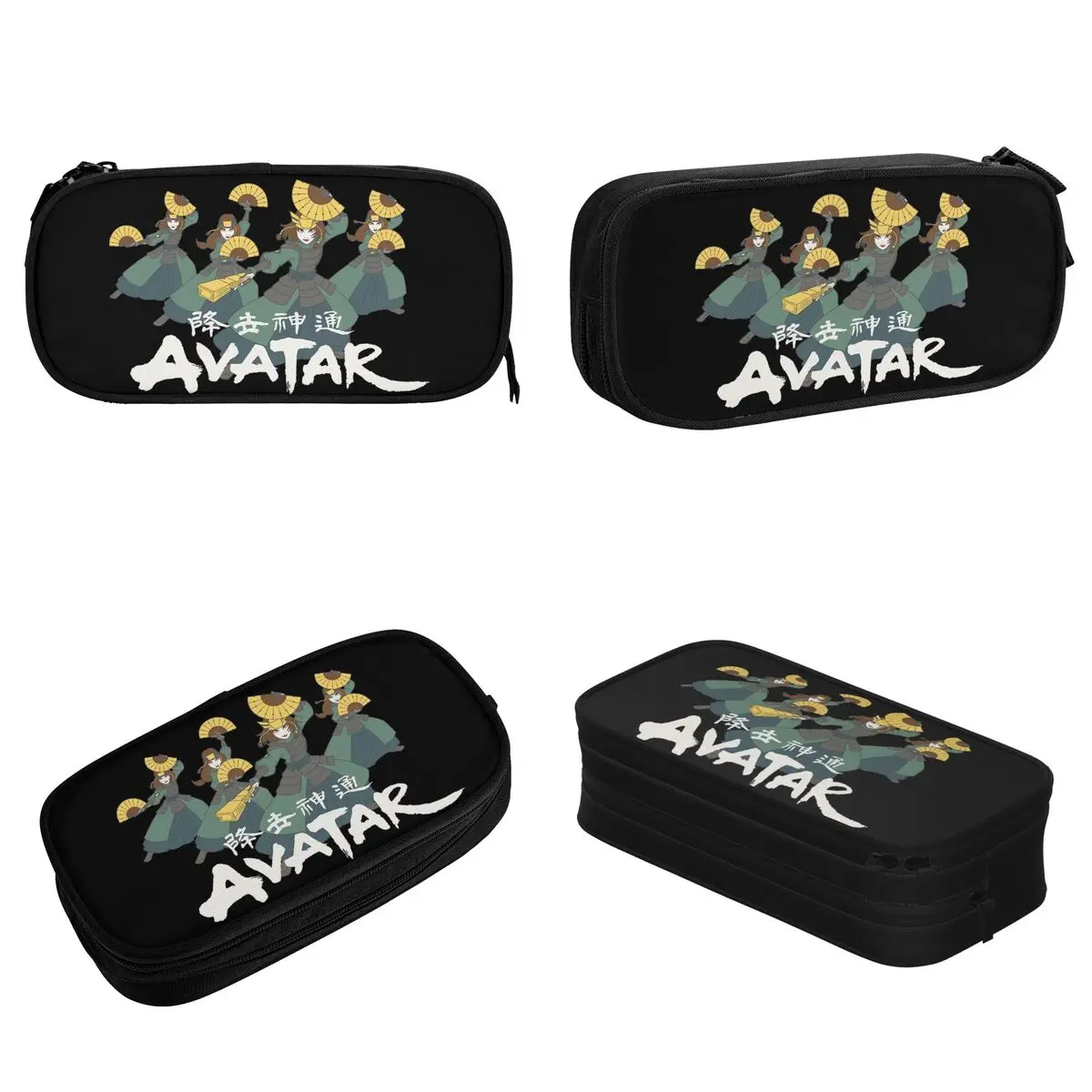 Avatar The Last Airbender Kyoshi Pencil Case Cute Pen Bags Girl Boy Large Storage School Supplies Pencilcases cosmetici