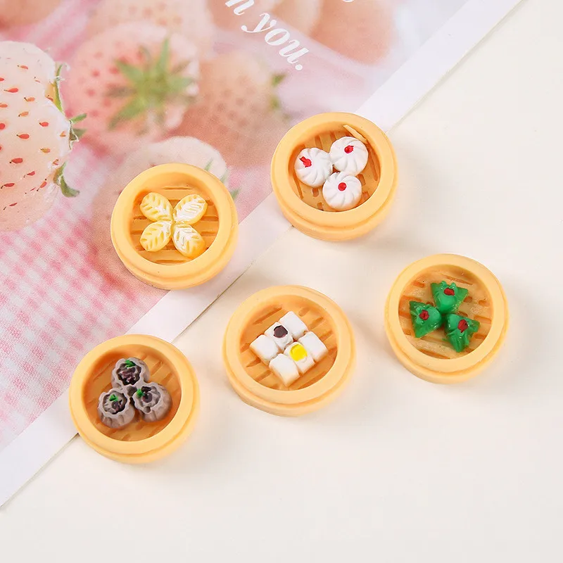 10/30/50/100Pcs Kawaii Mini Food Play Resin Hairpin Jewelry Craft Supplies DIY Scrapbook Key Chain Material Flat Back Patches