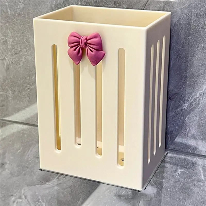 ABKO-Bathroom Comb Rack Wall Mounted Punch-Free Toothbrush Storage Tube Toilet Bathroom Toothpaste Placement Unit