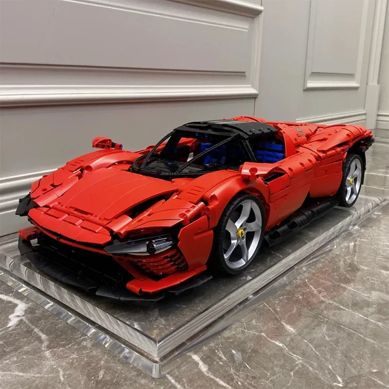 

New Technical Daytonae SP3 Super Racing Car Building Blocks Model Sports Race Car Vehicle Assembly Bricks Toy Gift For Boy Adult