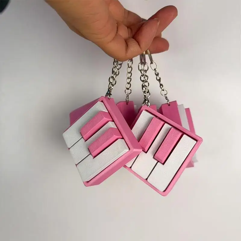 3D-gedrucktes PLA-Klaviertasten-Clicker-Fidget-Spielzeug, Druckknopf zur Fingerentspannung, Stressabbau-Fidget-Geschenk – Detail 6