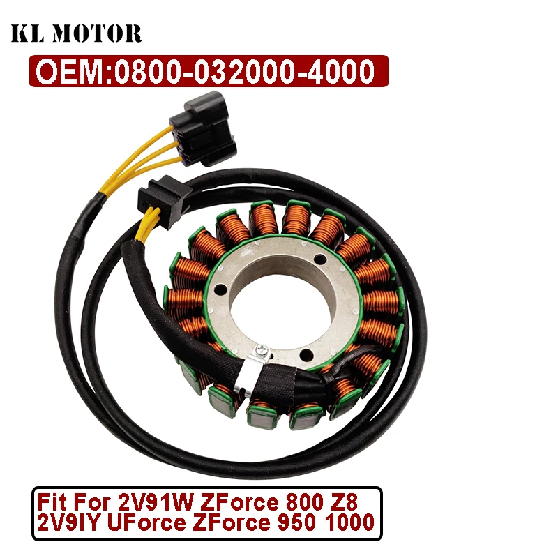 

MAGNETO статор-4000 18 полюсная катушка статора для EPS высокомощного длинного кабеля OEM 0800-032000-4000