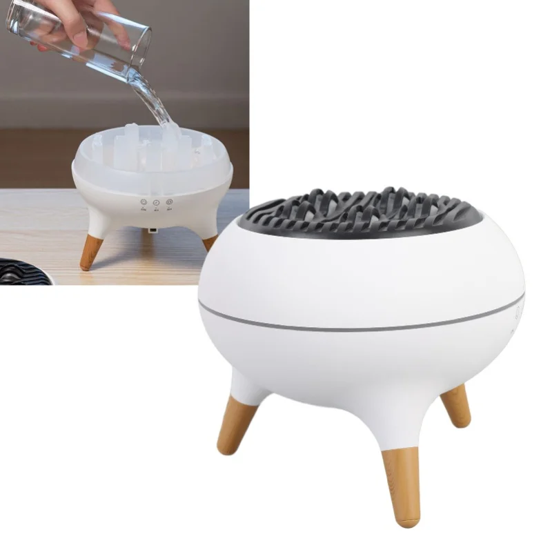 

Диффузор для ароматерапии с пламенем, увлажнитель воздуха, 7 цветов, легкий диффузор эфирного масла с таймером и дистанционным управлением для настольного офиса