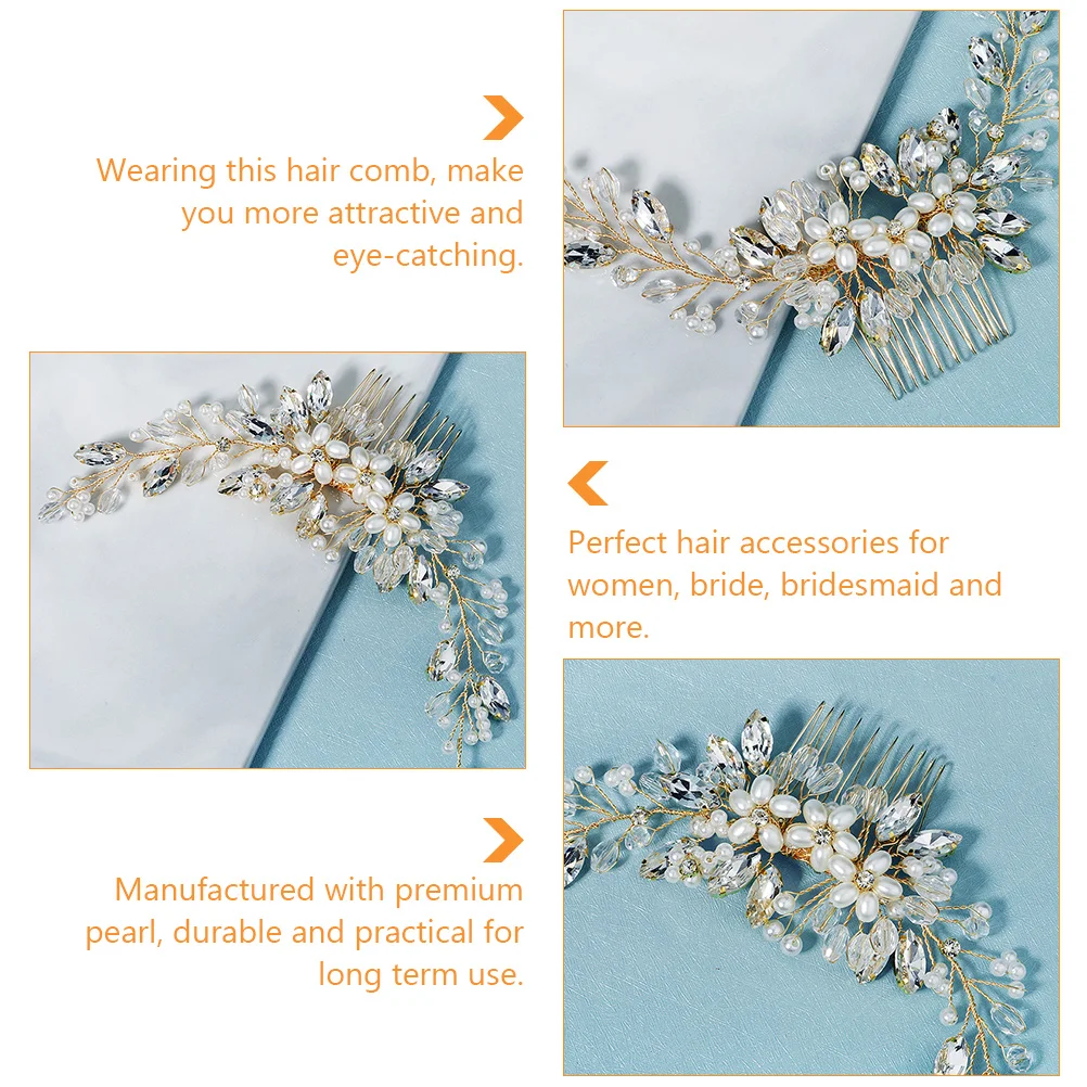 

1pc Pearl Hair Elegant Bridal Hair Accessories Wedding Party Festival Accessory Bridal Headdress Women Bridesmaid Grooming