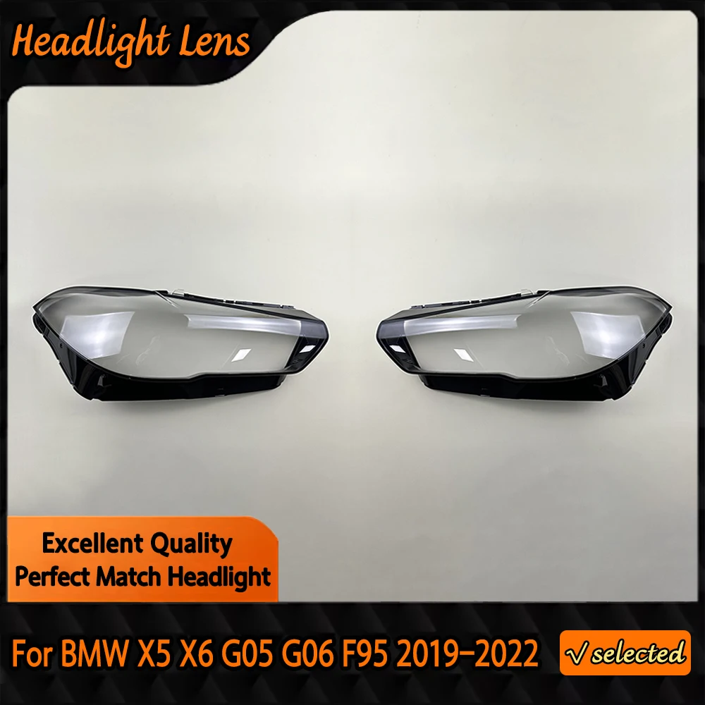 

For BMW X5 X6 X5M X6M G05 G06 F95 2019 2020 2021 2022 Headlamp Cover Headlight Shell Lens Plexiglass Replace Original Lampshade