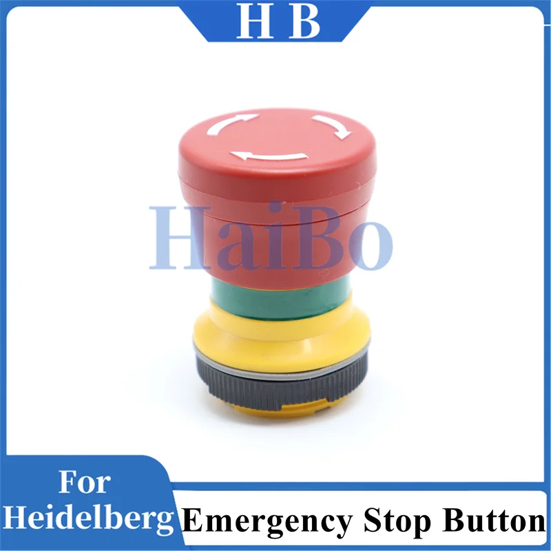 

HaiBo Best Quality Emergency Stop Switch A1.144.9129 Emergency Stop Button Red Emergency Stop Switch For Heidelberg