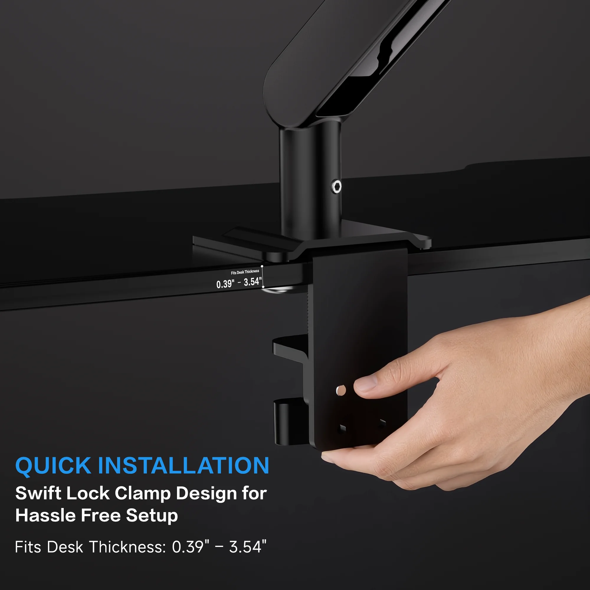 AOC AM500MAX Премиальный алюми – обзор и цена Monitor Arm Single