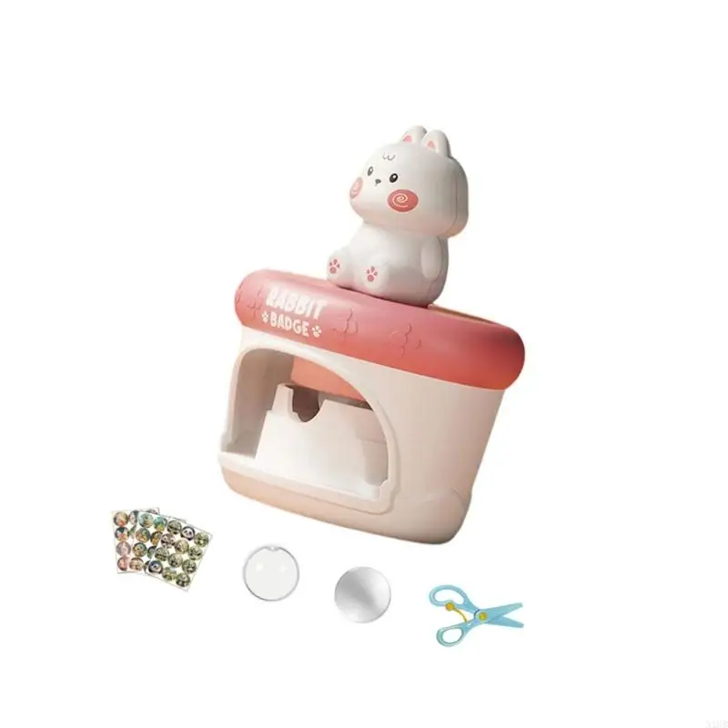 Kinderen Craft Kits Badge Maker Safe Plastic Badge Press Machine speelgoed voor kinderen Early Educational Crafting Project