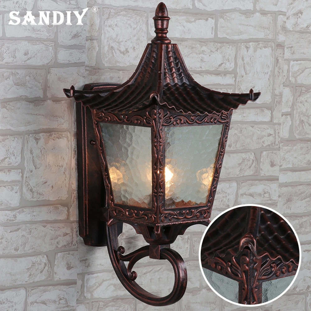 

SANDIY Sensor Wall Light Outdoor Sconce Lamp Motion Detector Waterproof Garden Porch Lighting for Balcony Terrace Driveway Gate