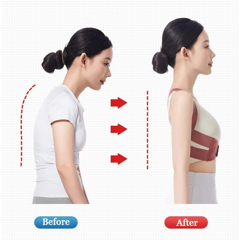 Chest Posture Corrector Invisible Body Shaper Women Adjustable Elastic Back Support Belt Shoulder Brace Body Shaper Corset