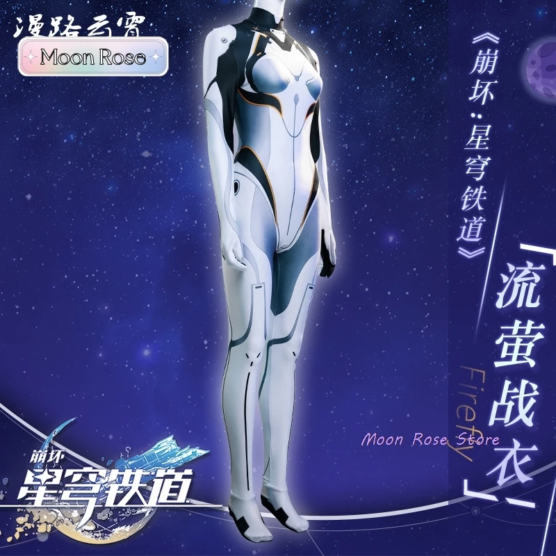 Firefly Cosplay Costume Honkai Star Rail Firefly Cosplay Costume Women Sexy Jumpsuit Outfits Halloween Full Set 2024