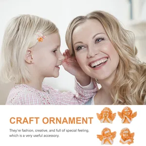 60Pcs Angel Resin Charms DIY Craft Accessories Phone Case Decoration Stylish Creative Resin Ornaments for Scrapbook Hairpins