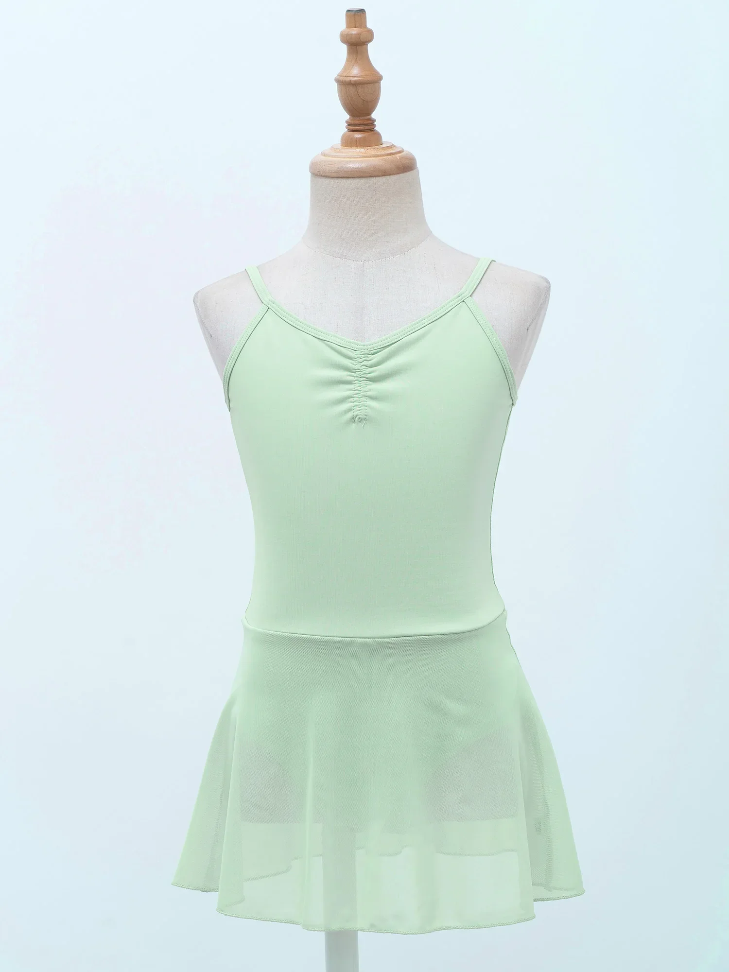 Kids Girls Ballet Dress Sleeveless Backless Physical Examination National Ballet Dress Gymnastics Leotard Practice Dancewear