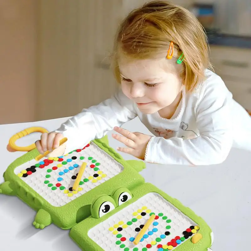 Magnetische Schreibtafel Kinder zeichnung Krokodil Gekritzel Brett Siegel Design Vorschule Lern aktivitäten für Reisen im Freien nach Hause