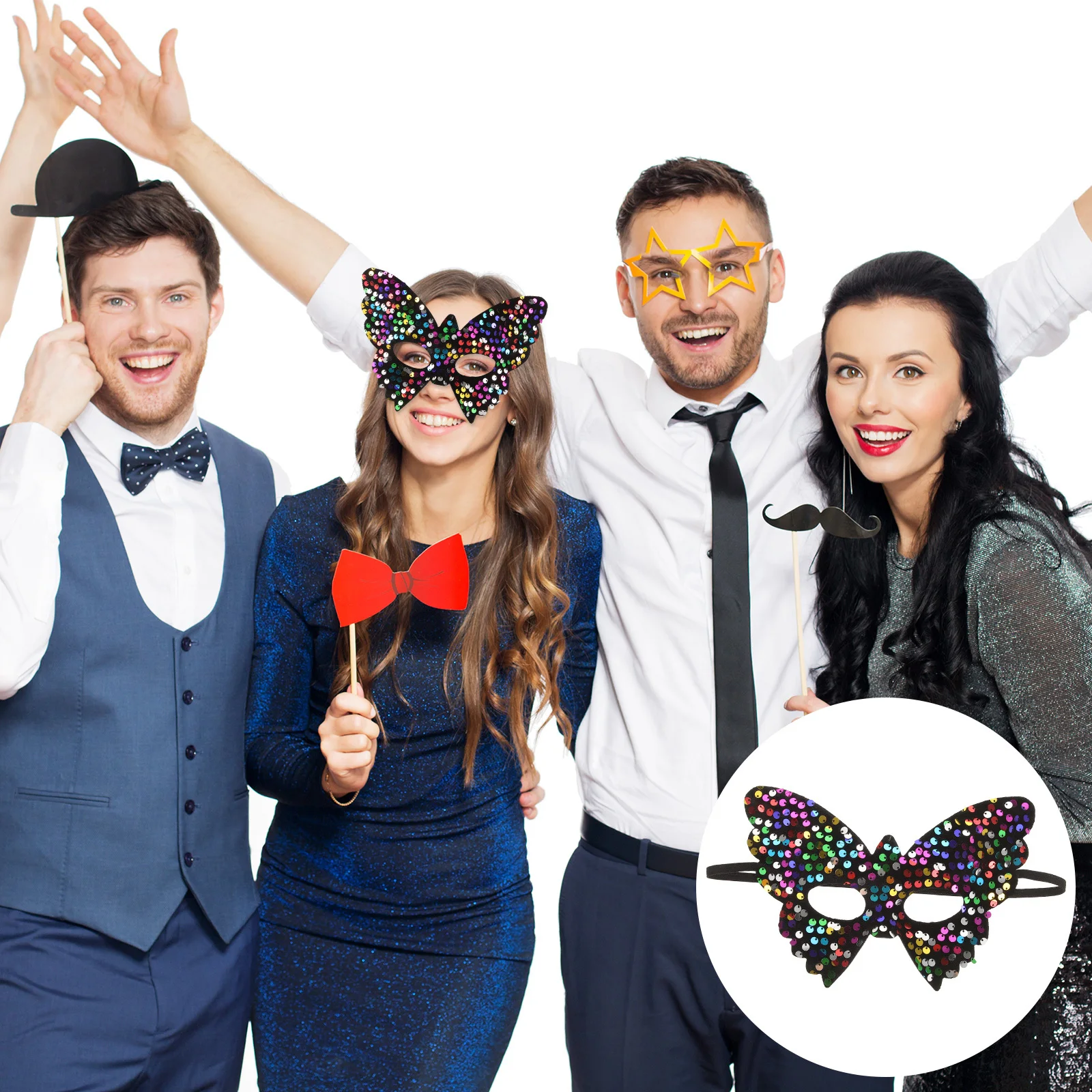 Maschera per travestimento cosplay Decorazioni per feste Design elegante e intricato Uomo Donna Halloween Spettacolo teatrale Foto Prop Maschera di Halloween