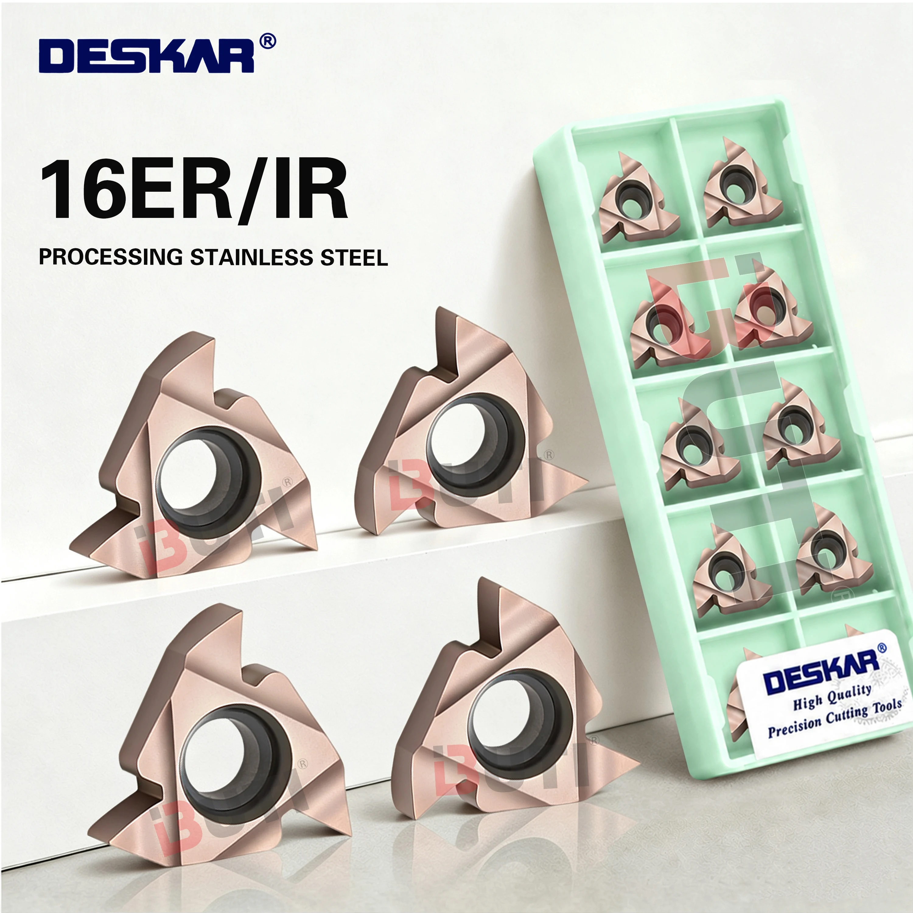 DESKAR 100% Original 16ER/IR AG55/60 LF6118 Numerical Control Internal And External Threading Inserts Stainless Steel Processing