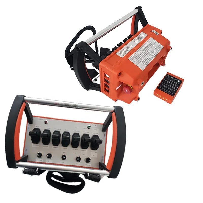 

High Quality Customizable 7 Lever Wireless Remote Crane Control 12V/24V Receiver Industrial Equipment Mouse Automatic