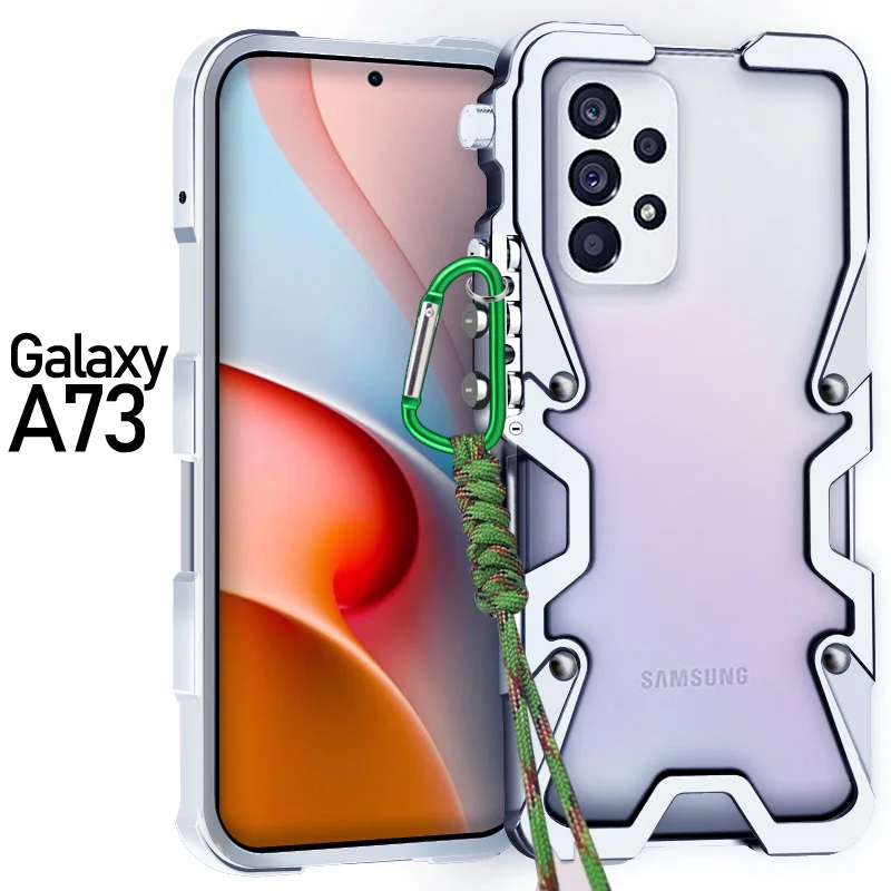 

Роскошный чехол для телефона из алюминиевого сплава с полым рассеиванием тепла для Samsung Galaxy A52S A53 A54 A55 A56 A72 A73, противоударная задняя крышка