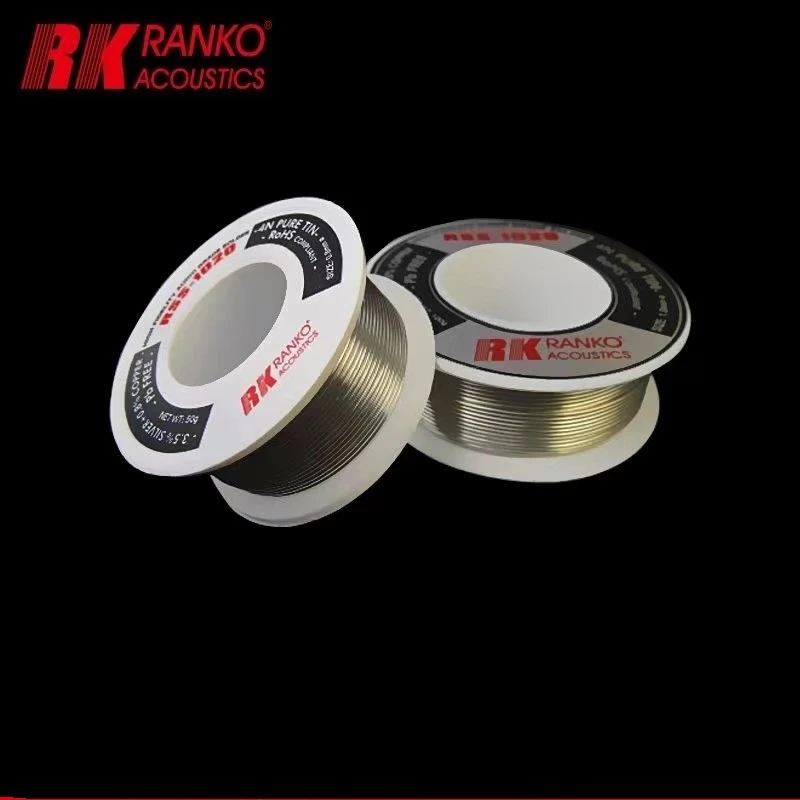 American Original RANKO RSS-1020 Contains High-Purity Silver 3.5% Lead-Free 0.8MM Solder Wire For HIFI Wire Soldering