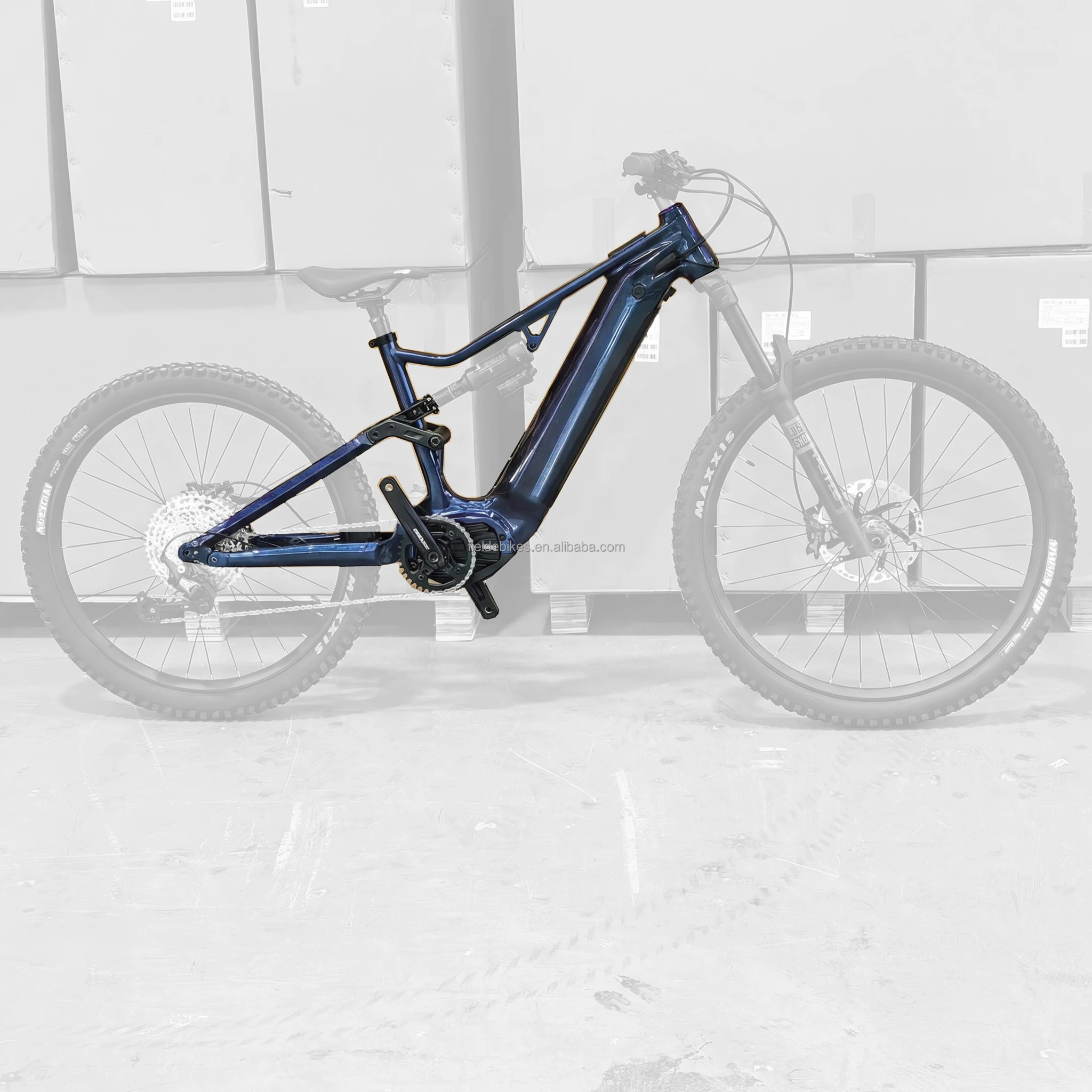 2026 Markhor Rocket EMTB Frame Kit Bafang M510 M560 Motor 48V 17.5AH 840WH Battery DPC030 Aluminium Alloy Full Suspension Frame view 4