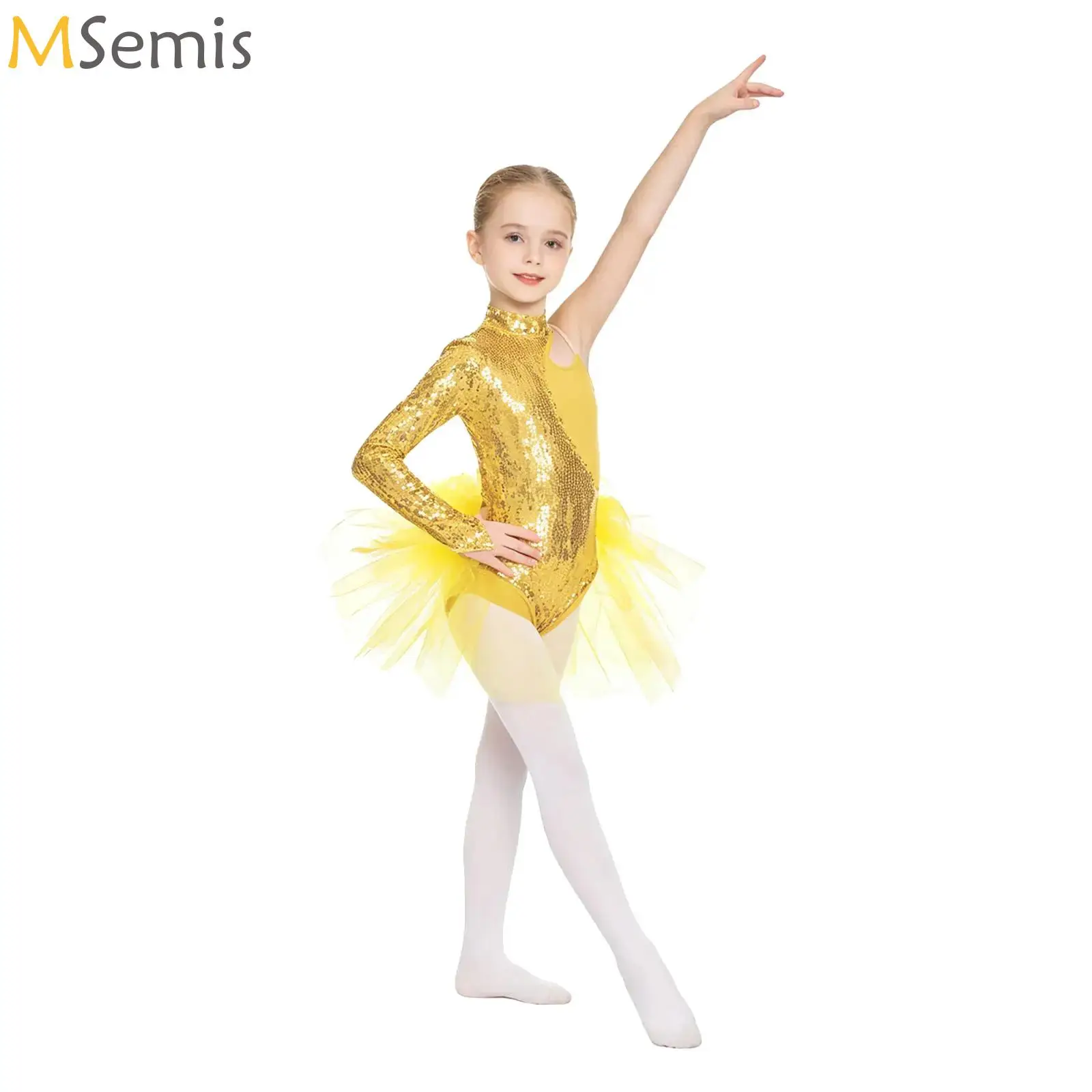 leotardo-brilhante-com-lantejoulas-para-meninas-grandes-bodysuit-com-saia-de-tule-fantasia-de-danca-jazz-e-ballet-com-manga-longa-e-um-ombro