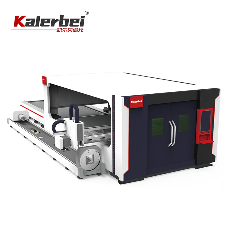 HT series double platform interchangeable full cover pipe integrated cutting machine