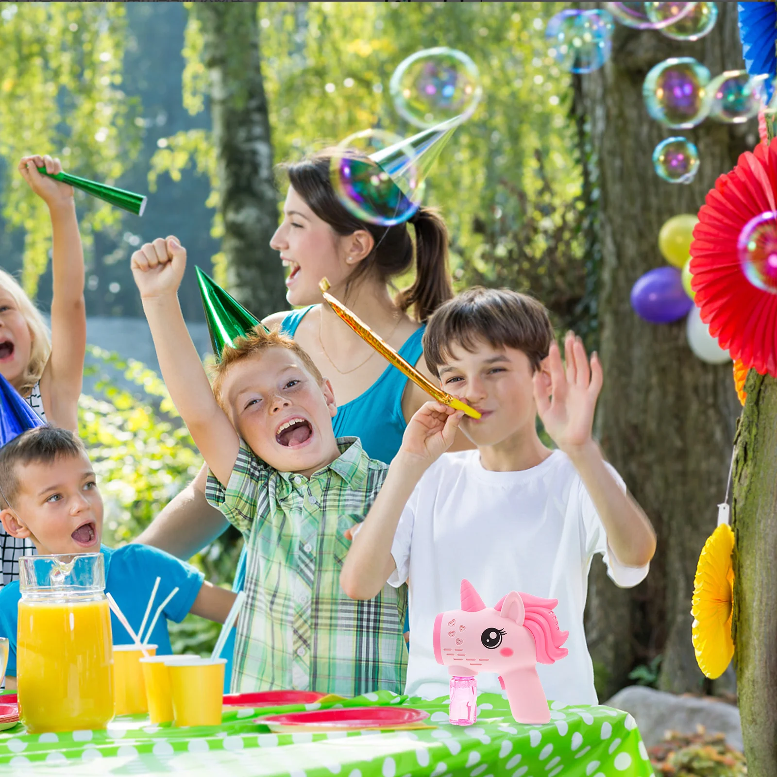 Bubble Maker Elektrische draagbare bellenblazer voor kinderen Cartoon Bubbles Machine Outdoor Feestartikelen Leuk speeltijdcadeau