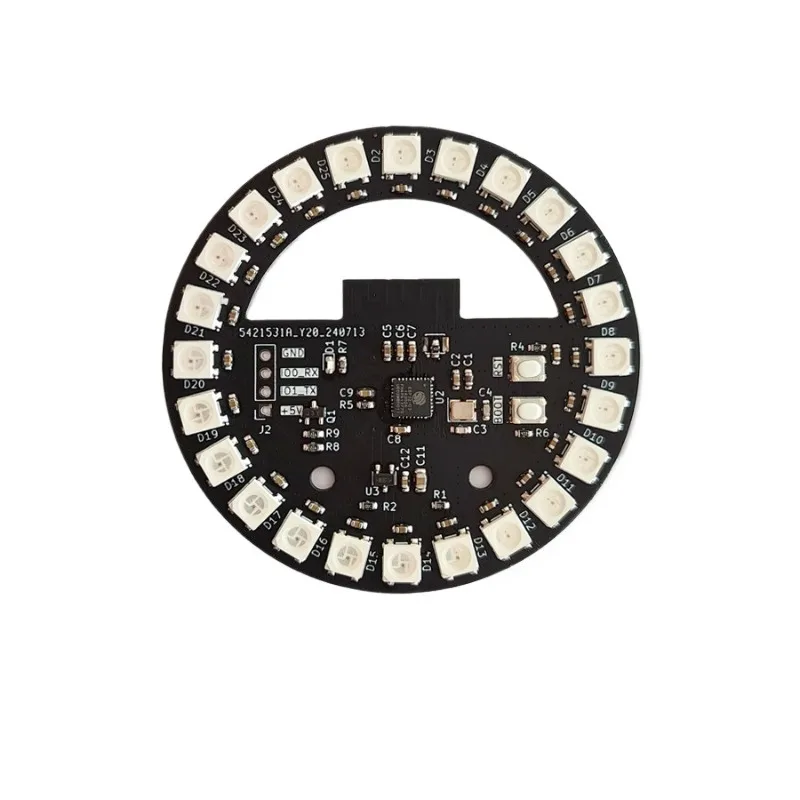 ESP32 development board round magic lantern WS2812B ring source code ambient light chassis e-sports magic lantern