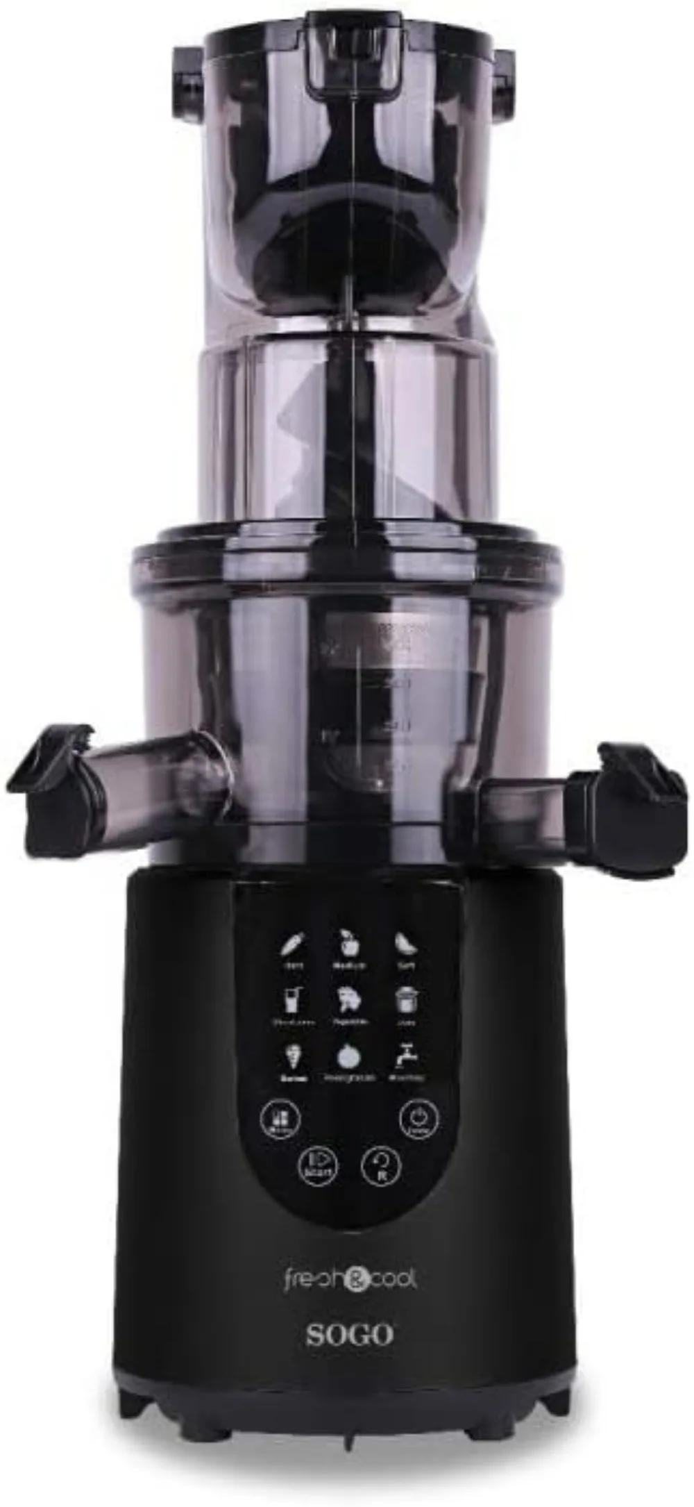 Licuadora para Zumos y Batidos Prensado en Frío - Extractor de Zumos y Verduras con Panel Táctil - Exprimidor Zumo de Fruta