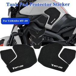 For YAMAHA MT 09 MT09 FZ09 FZ 09 2013-2023 2018 2021 Motorcycle Non-slip Side Fuel Tank Stickers Waterproof Pad Rubber Sticker