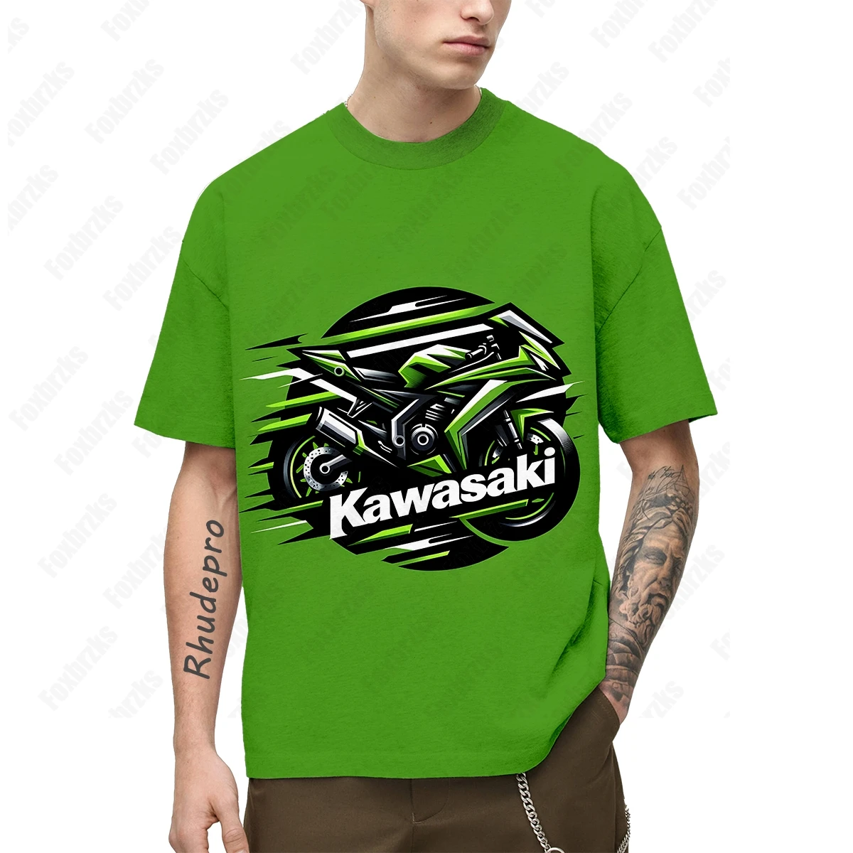 

Men New T Shirt Kawasaki Motorcycle Graphic 3D Print Quick Drying Breathable Cool T-shirts Men Summer Sports Comfort Clothing 3