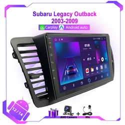 Android Car Radio For Subaru Legacy Outback 2003-2009 Multimedia Video Player Navigation GPS WiFi Carplay Audio Stereo Head Unit